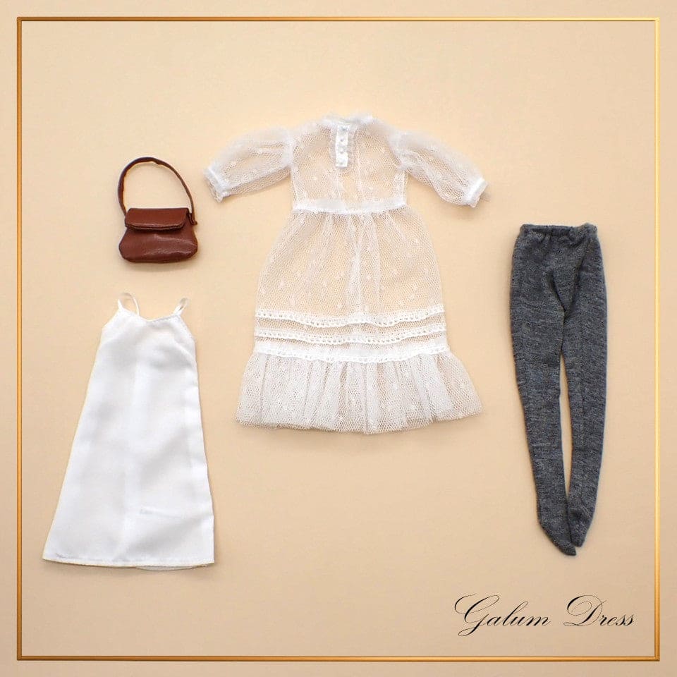 【Licca Castle】Galum Collection 5 點點薄紗洋裝組 / 27cm momoko MISAKI Jenny