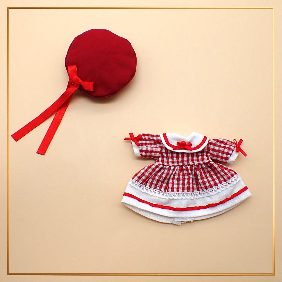 【Licca Castle】赤いカメラ 紅色相機聯名系列 1 圓領洋裝套裝 / 11cm OB11 SugarCups 糖杯 美紀 真紀