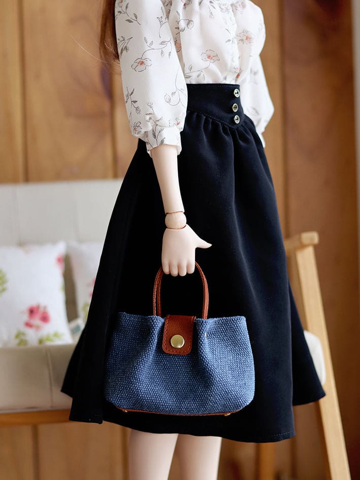 【1PinFun】托特包 深藍 / BJD 1/3 SD DD OB50 AZONE AZO2 AngelPhilia - 紀物書館+JiWu Bookstore