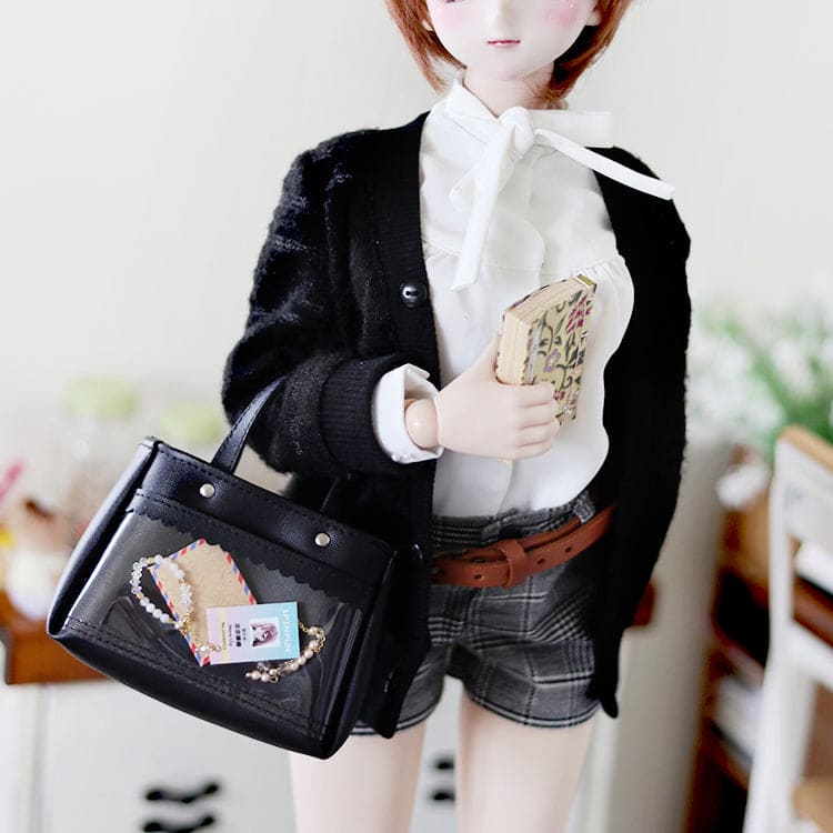 【1PinFun】托特包 黑色 / BJD 1/3 SD DD OB50 AZONE AZO2 AngelPhilia - 紀物書館+JiWu Bookstore