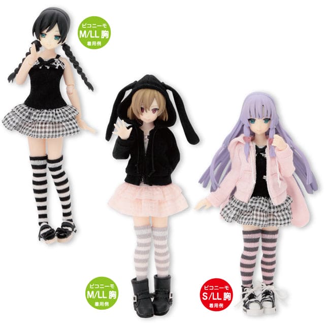 【AZONE】12分 條紋大腿襪 2入 / picconeemo S M 12分 1/12 - 紀物書館+JiWu Bookstore