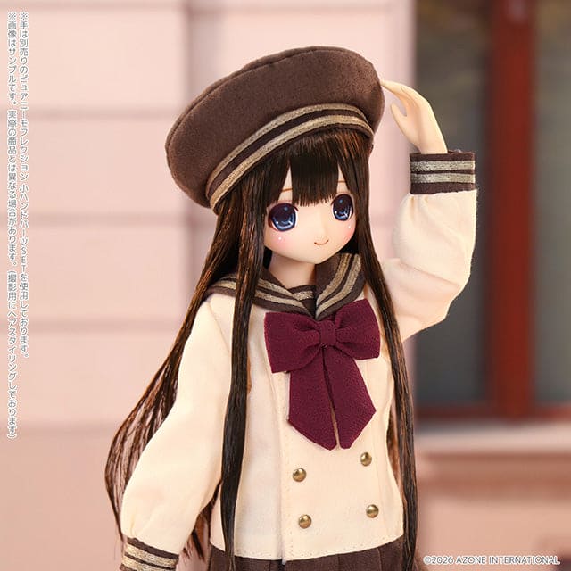 【AZONE】Ex☆Cute Family Chisa / Sweet Memory ~ 冬日中學預備 ~ 栗子棕髮 預購 - 紀物書館+JiWu Bookstore