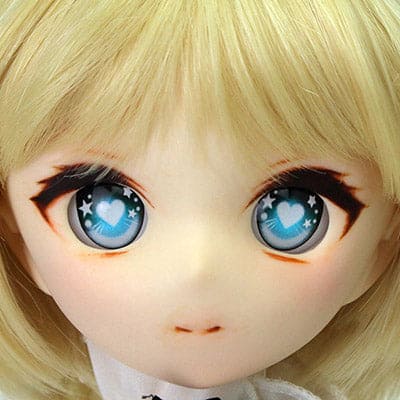 【PARABOX】卡通閃眼 壓克力娃眼 愛心款 22mm / MDD Dollfie Dream 1/4 BJD