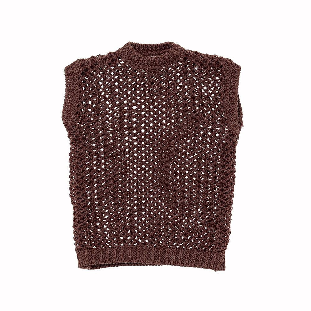 【PetWORKs】漁網針織背心 2色 / momoko 六分之一男子圖鑑 - 紀物書館+JiWu Bookstore