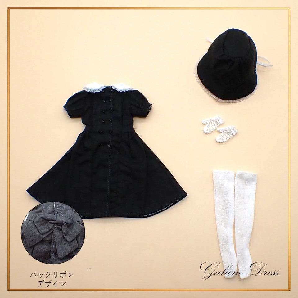 【Licca Castle】Galum Collection 28 荷葉邊領洋裝套組 / 27cm momoko MISAKI Jenny