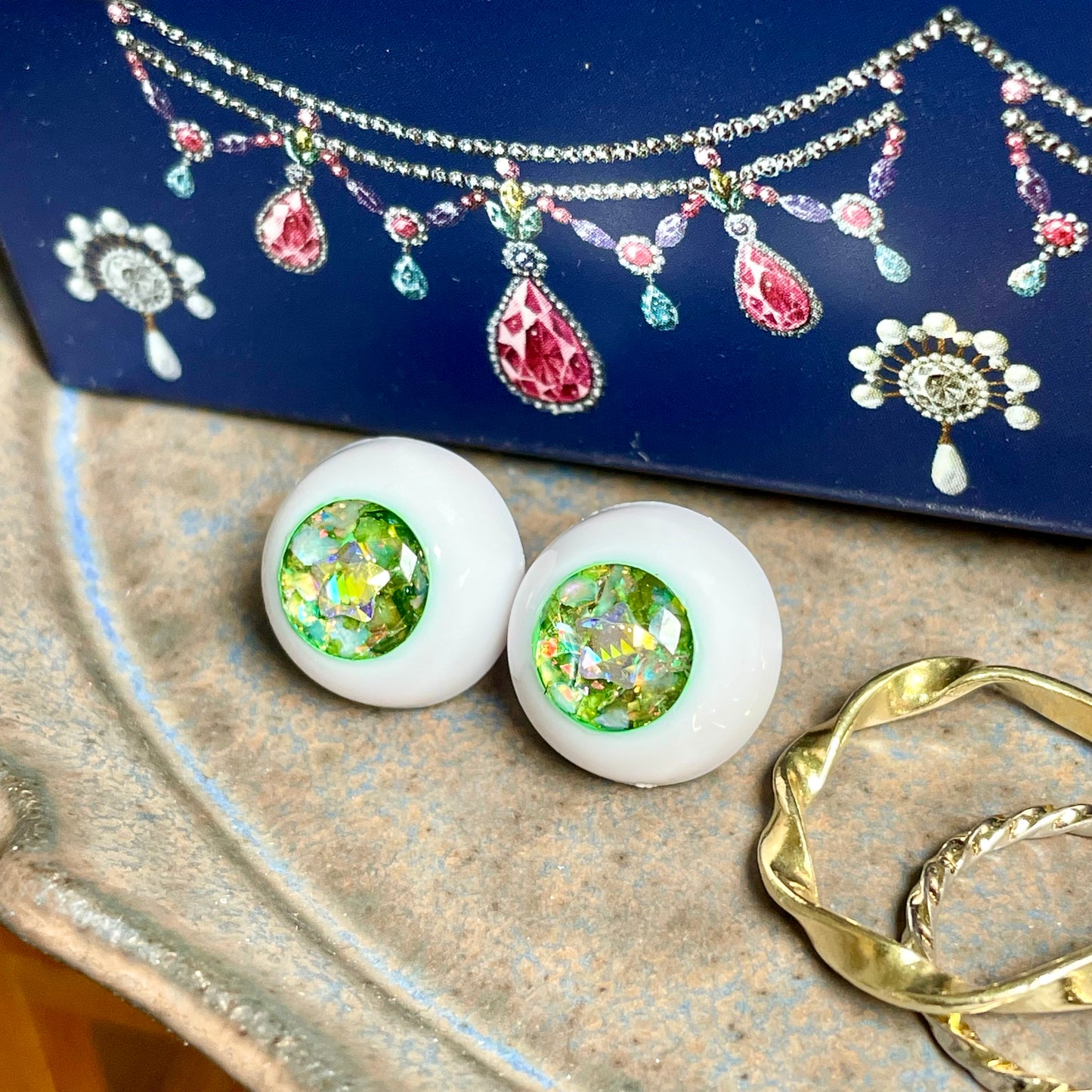 【Dear My Lady】半樹脂閃眼 哈密瓜 香檳星 / 14mm BJD 3分 4分 6分 iMdaDoll AngelPhilia - 紀物書館+JiWu Bookstore