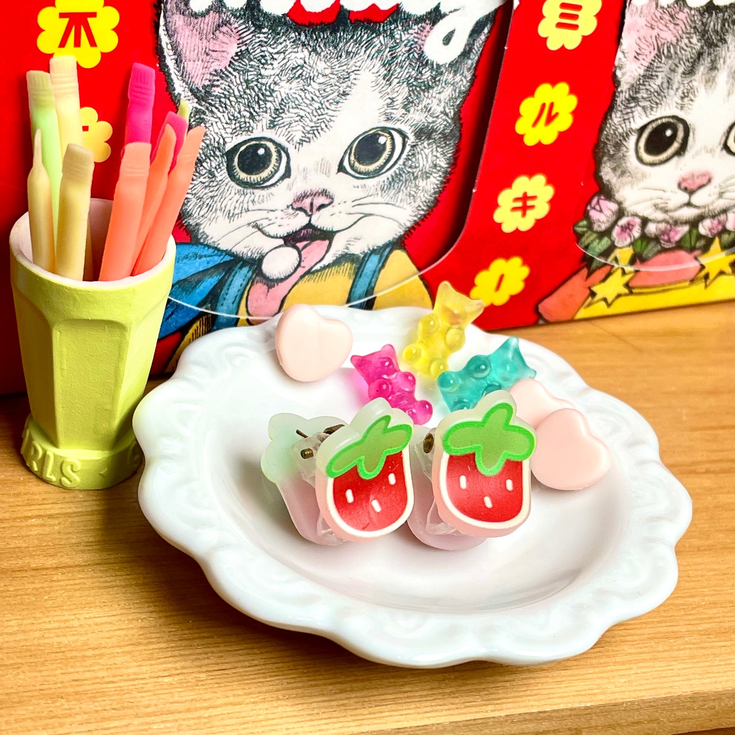 【紀物】鯊魚夾 草莓 / BJD 3分 4分 Azone MDD DD AZO2 AngelPhilia - 紀物書館+JiWu Bookstore