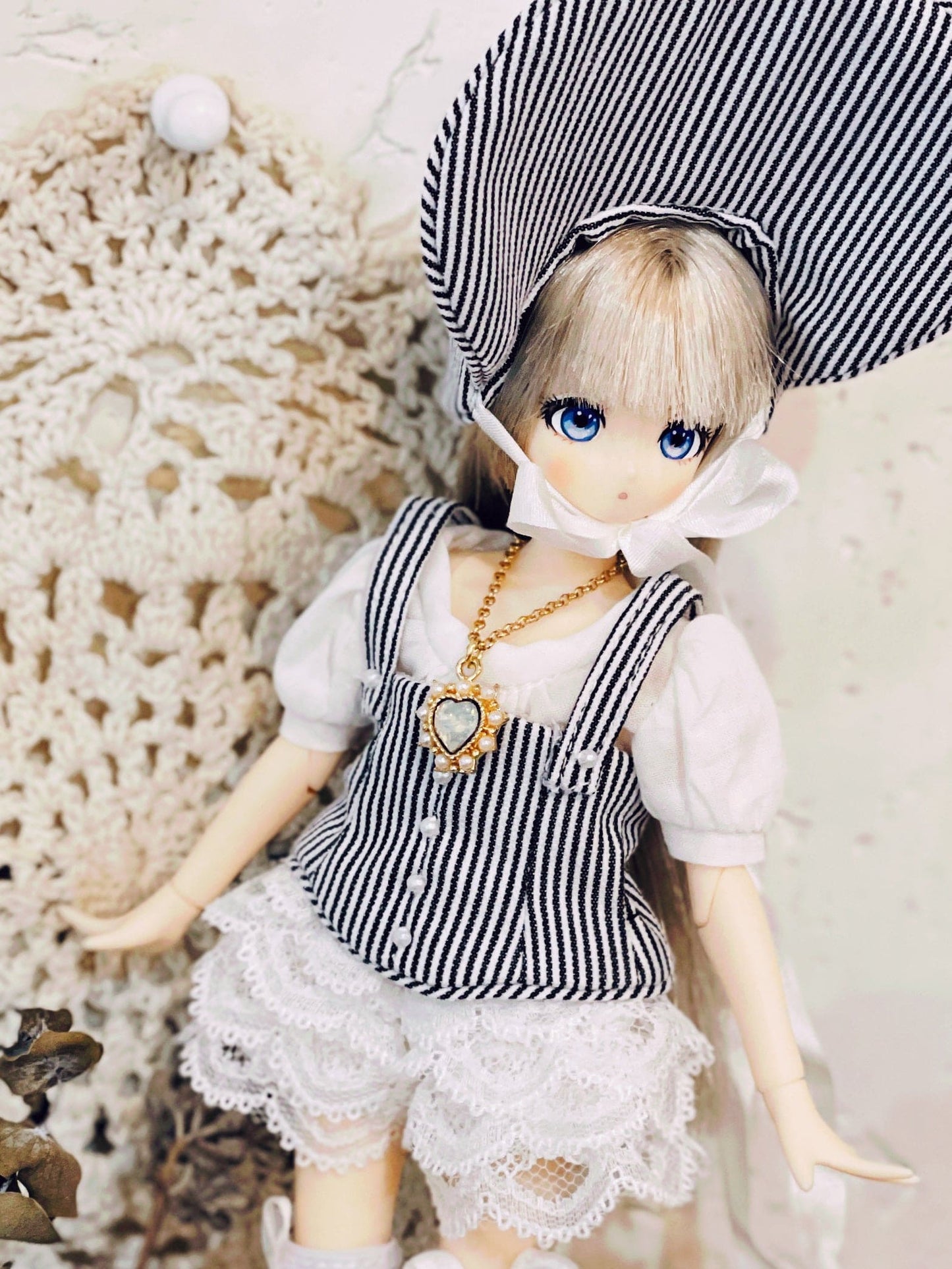 【Licca Castle】Galum Collection 8 荷葉邊連身褲組 / 22cm Pureneemo OB22 ruruko