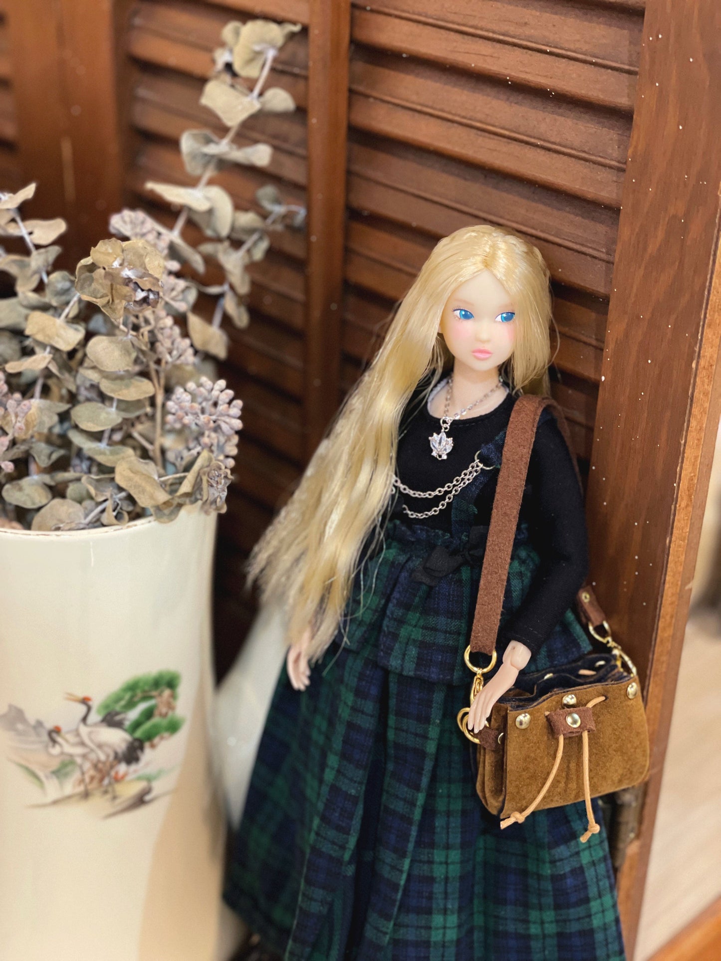 【1PinFun】束口肩背包 / BJD 1/3 1/4 MSD MDD AZO2 OB50 AngelPhilia DD momoko 六分之一男子 - 紀物書館+JiWu Bookstore