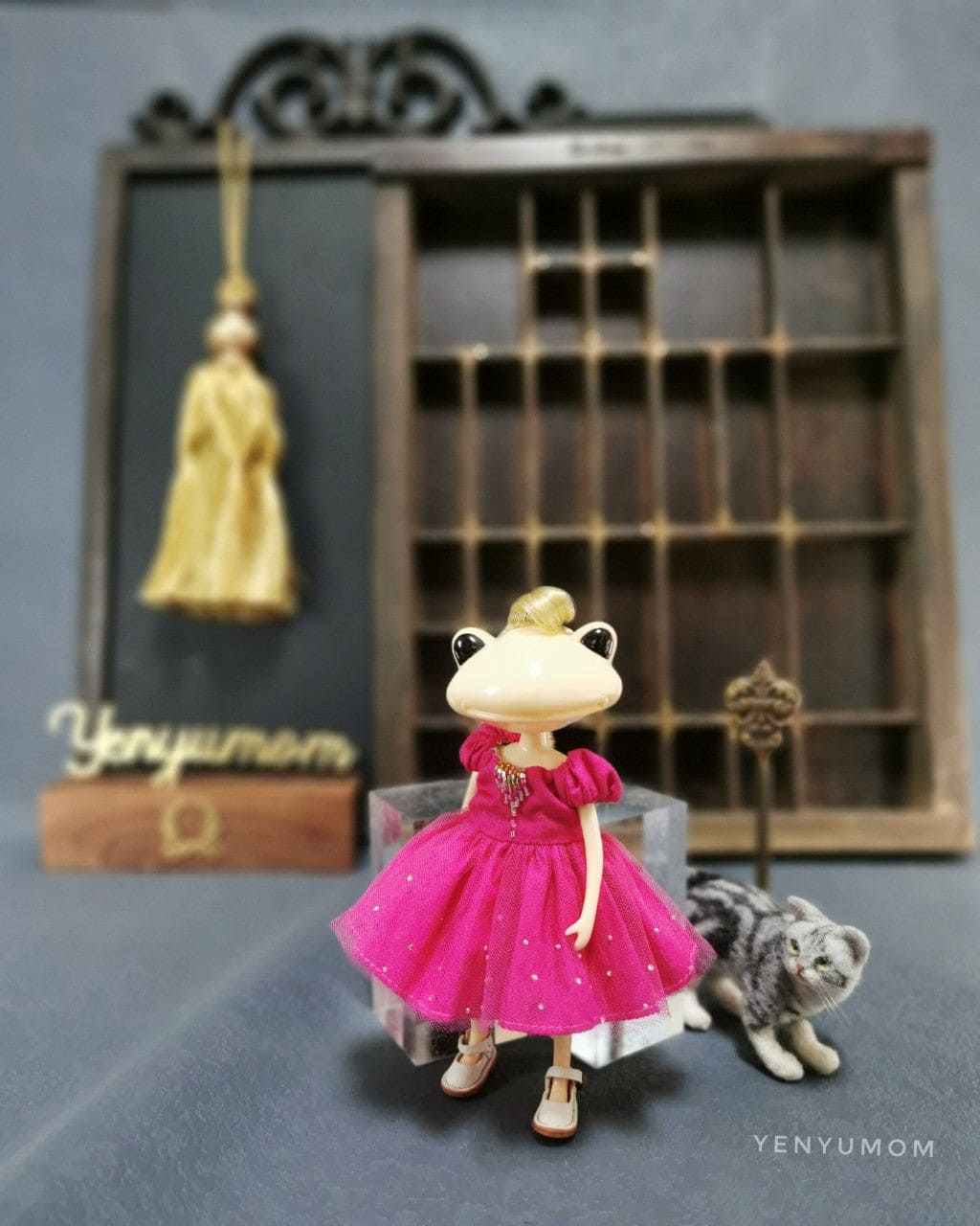 【Yenyumom】Peach Pink Embroidery Dress Set / Wanda Friend Middie Blythe