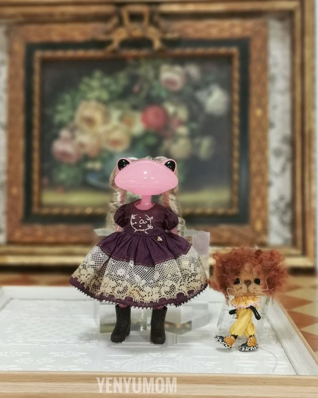 【Yenyumom】Dark Purple Lace Dress Set / Wanda Friend Middie Blythe