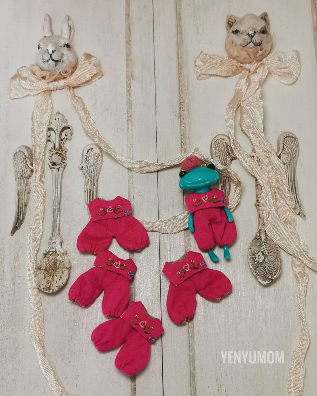 【Yenyumom】Sailor Collar Rompers / Furtune Wanda Friends Wonder Frog