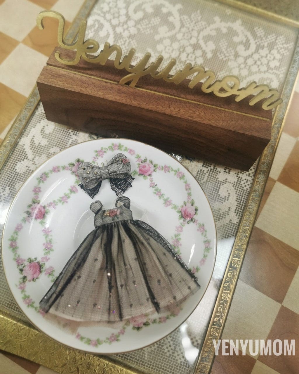 【Yenyumom】Black Champagne Dress Set / Petite Blythe - 紀物書館+JiWu Bookstore