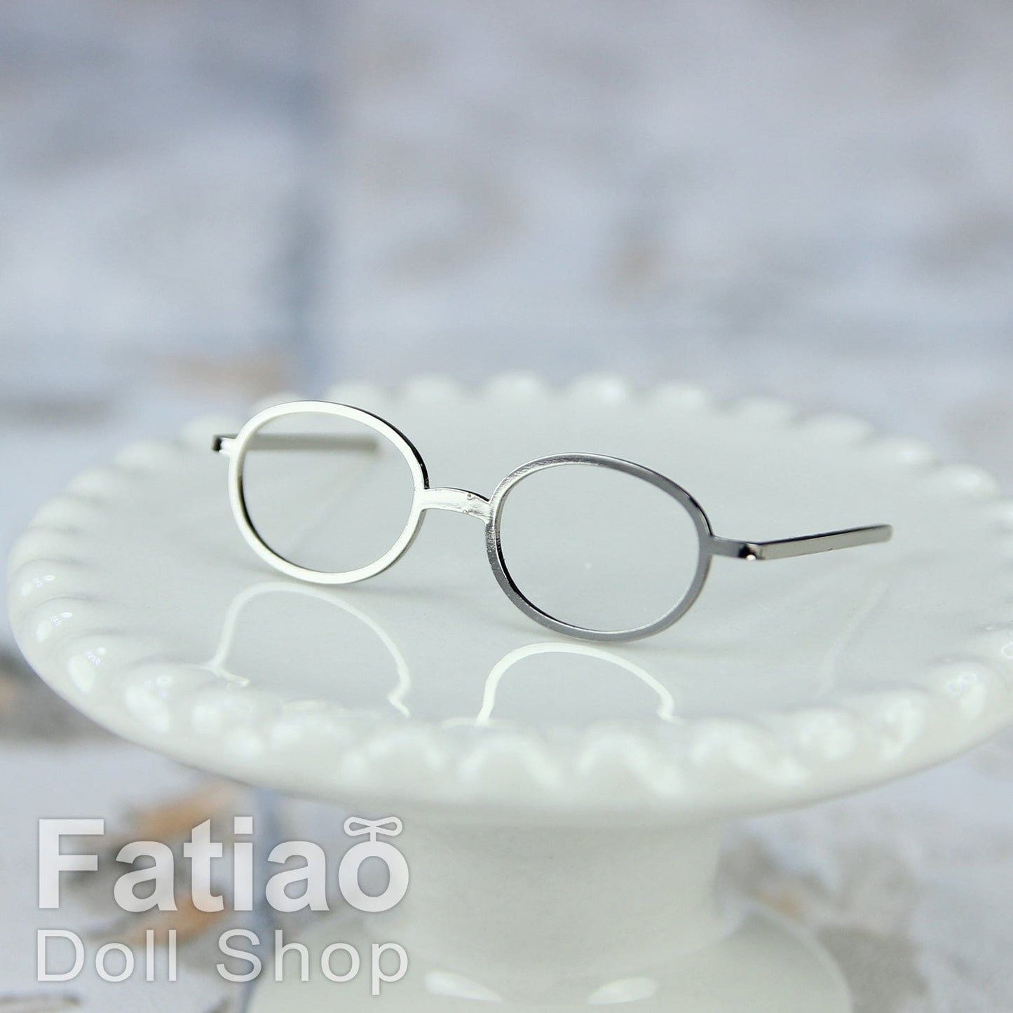 【Fataio Doll Shop】橢圓框眼鏡 多色 / OB11 cocoriang 小小布 花池 Honey Bear 復刻莉卡 - 紀物書館+JiWu Bookstore