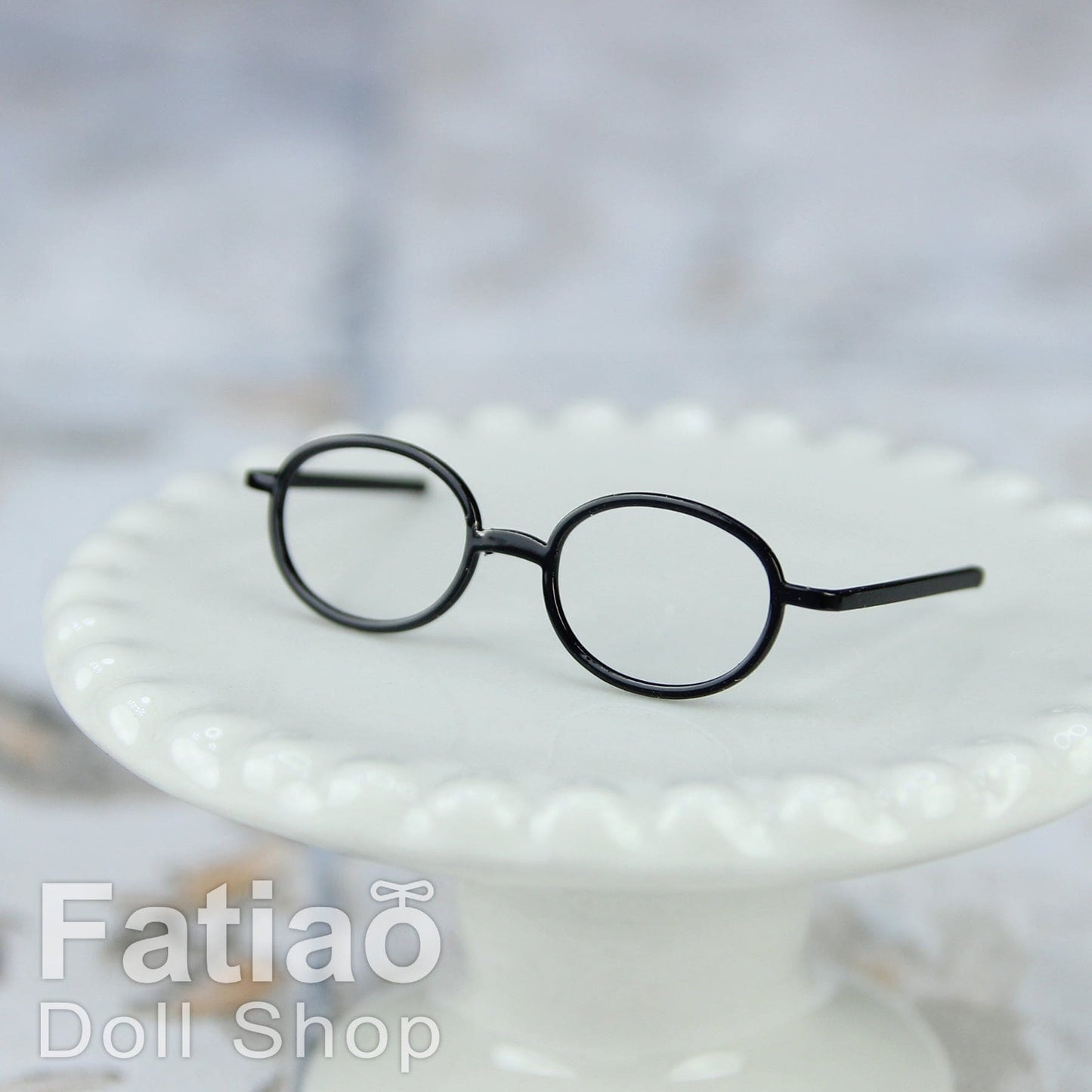 【Fataio Doll Shop】橢圓框眼鏡 多色 / OB11 cocoriang 小小布 花池 Honey Bear 復刻莉卡 - 紀物書館+JiWu Bookstore