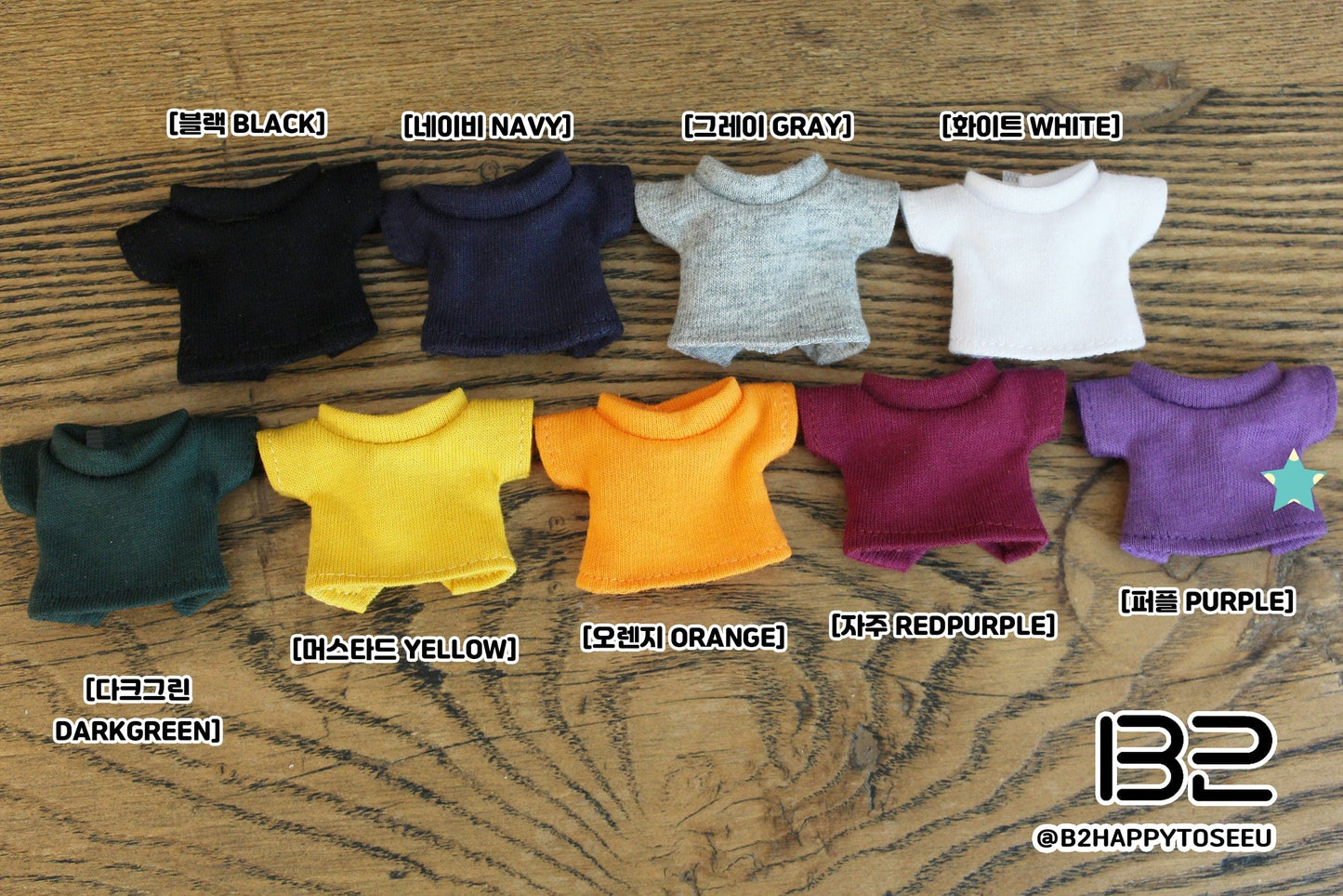 【魔販生工作室】B2 SHOP 短袖T恤 多色 / 小寵 cocoriang kumukuku OB11 OBITSU P體 Picconeemo - 紀物書館+JiWu Bookstore