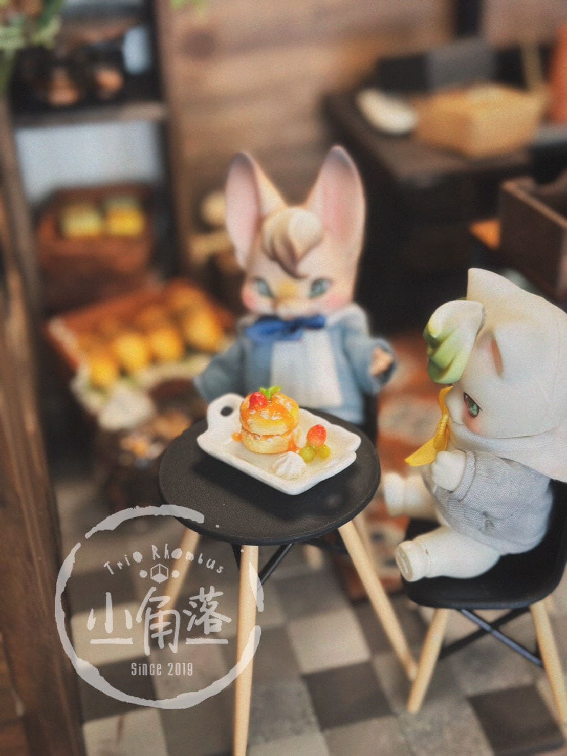 【TrioRhombus小角落】小鬆餅 / BJD kumukuku 小寵 甜心小熊 OB11 1/12 - 紀物書館+JiWu Bookstore