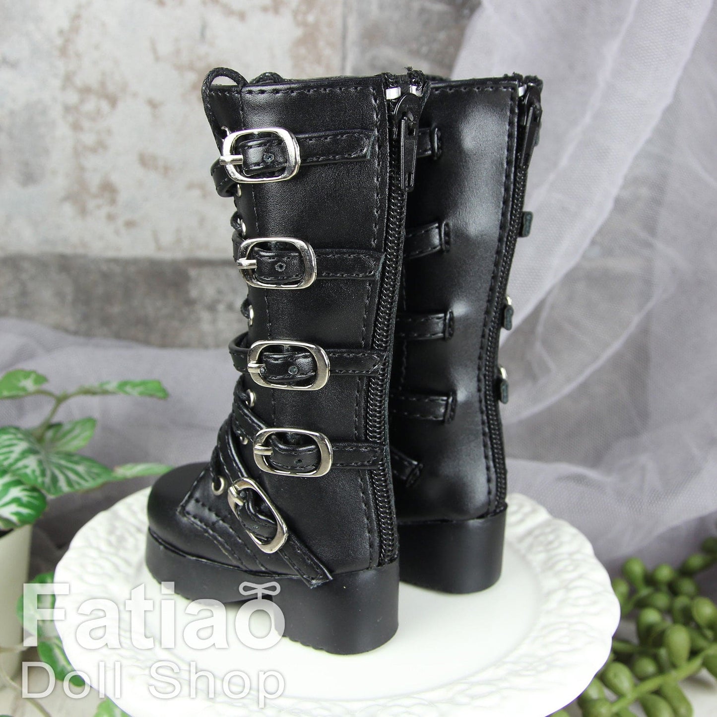 【Fatiao Doll Shop】龐克綁帶厚底長靴 016 多色 / BJD 1/4 MSD AZONE AngelPhilia OB50