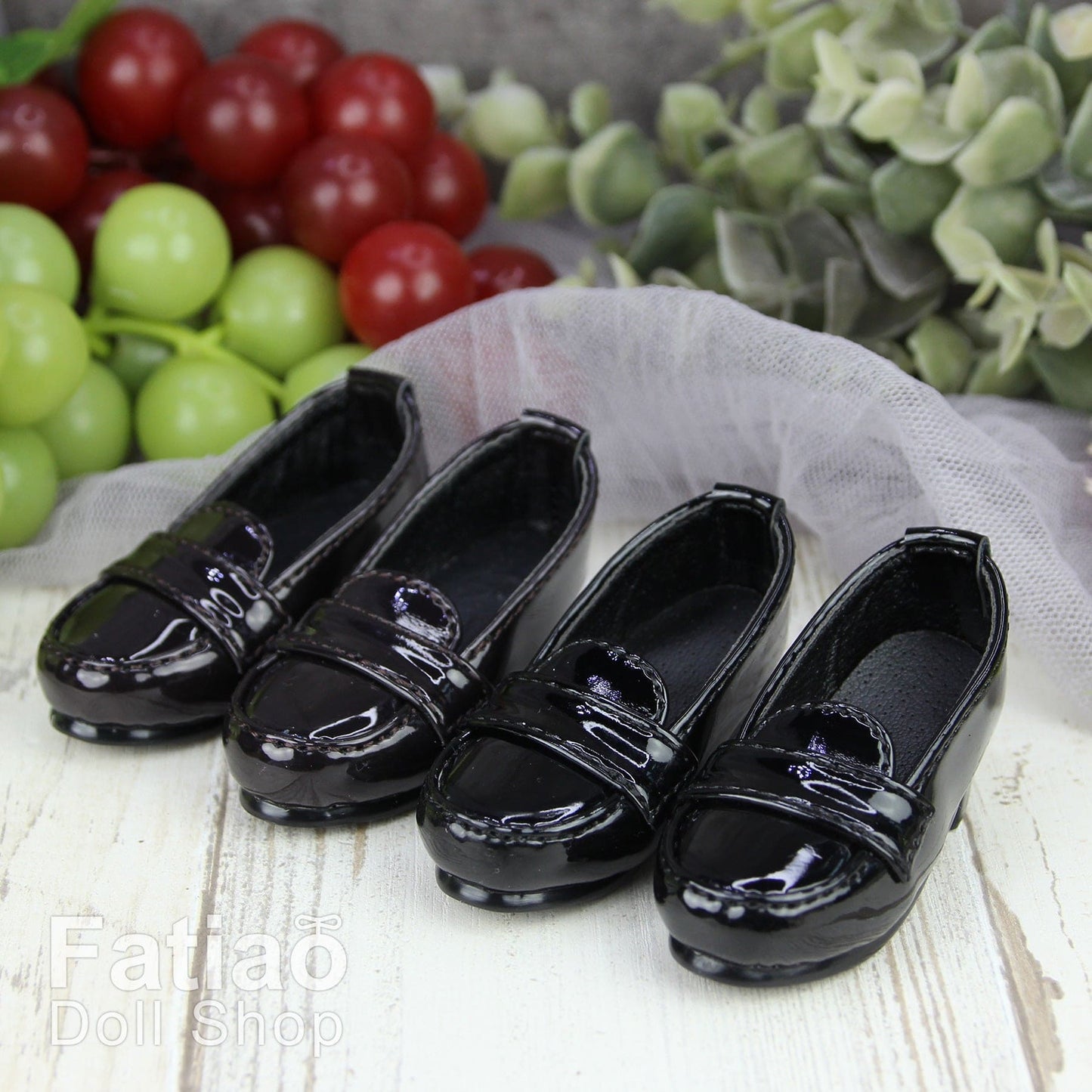 【Fatiao Doll Shop】漆皮樂福鞋 B02 多色 / BJD 4分 MSD MDD AZONE - 紀物書館+JiWu Bookstore