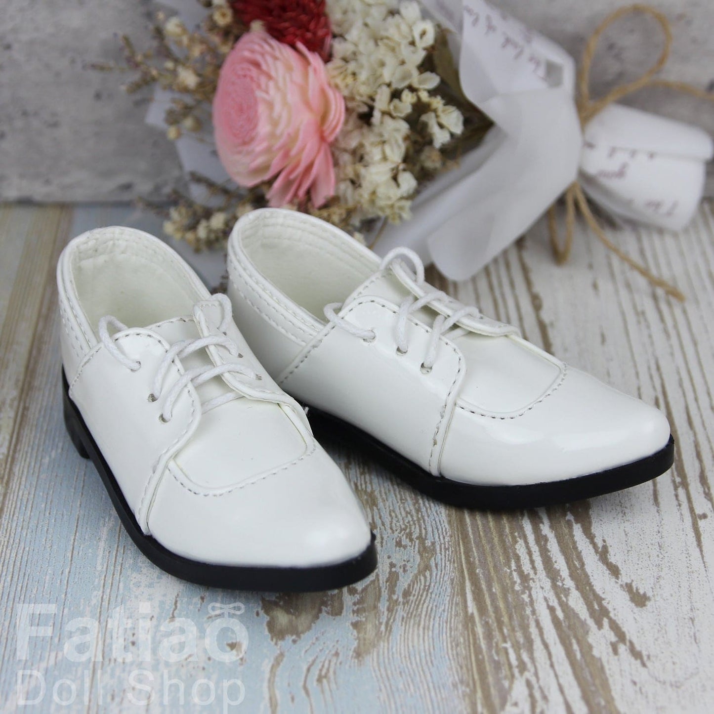 【Fatiao Doll Shop】尖頭亮面皮鞋 003 多色 / BJD SD13BOY 3分 - 紀物書館+JiWu Bookstore