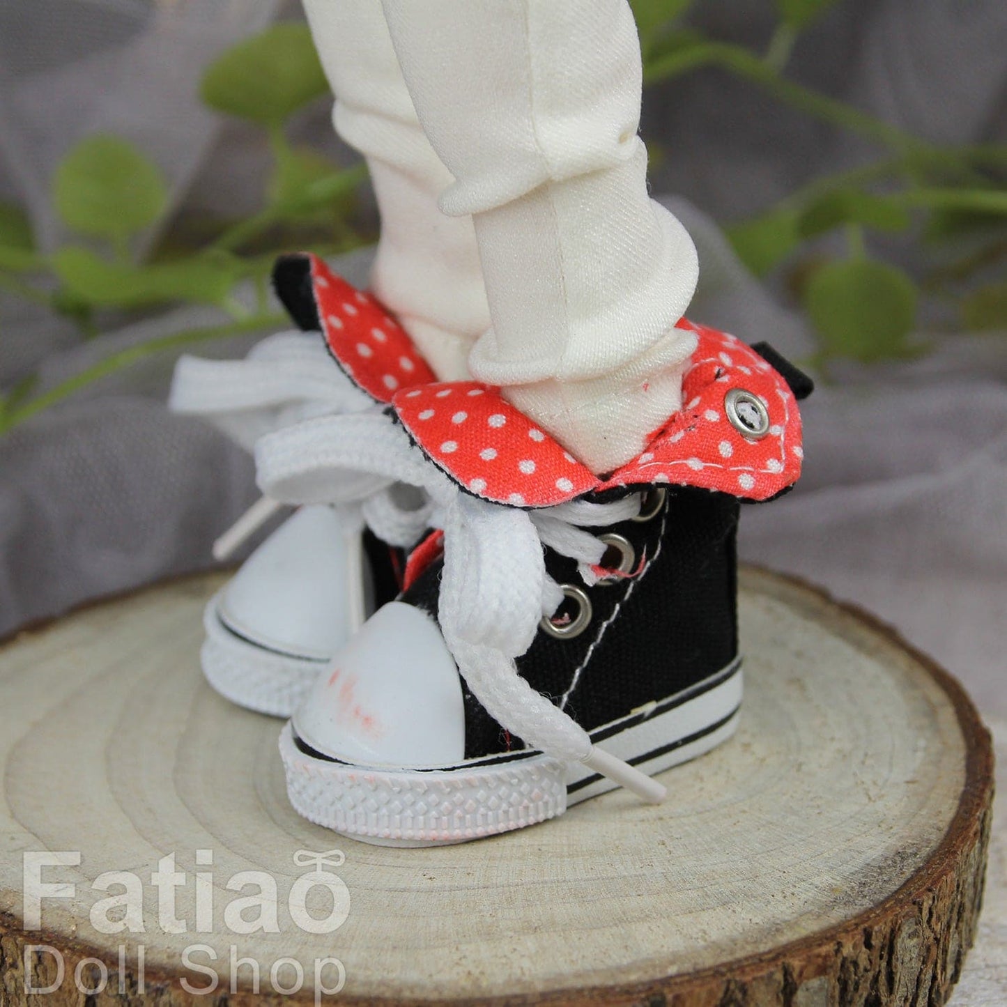 【Fataio Doll Shop】高筒帆布鞋 反摺帆布鞋 / BJD 6分 棉花娃 20cm YoSD - 紀物書館+JiWu Bookstore