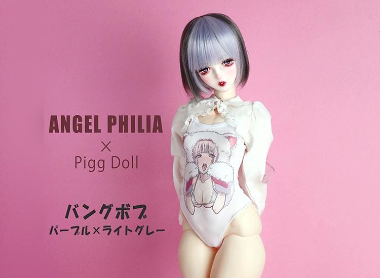 【Angel Philia】Pigg Doll 聯名款 假髮 6吋 鮑勃 - 紀物書館+JiWu Bookstore