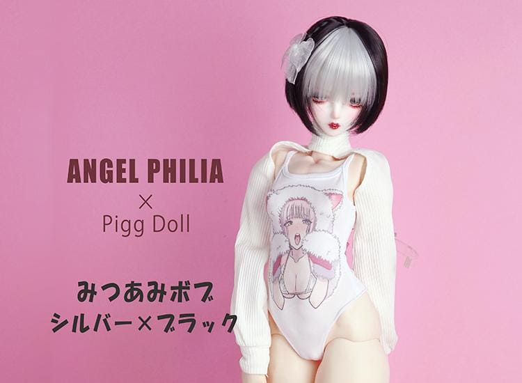【Angel Philia】Pigg Doll 聯名款 假髮 6吋 辮子短鮑勃 - 紀物書館+JiWu Bookstore