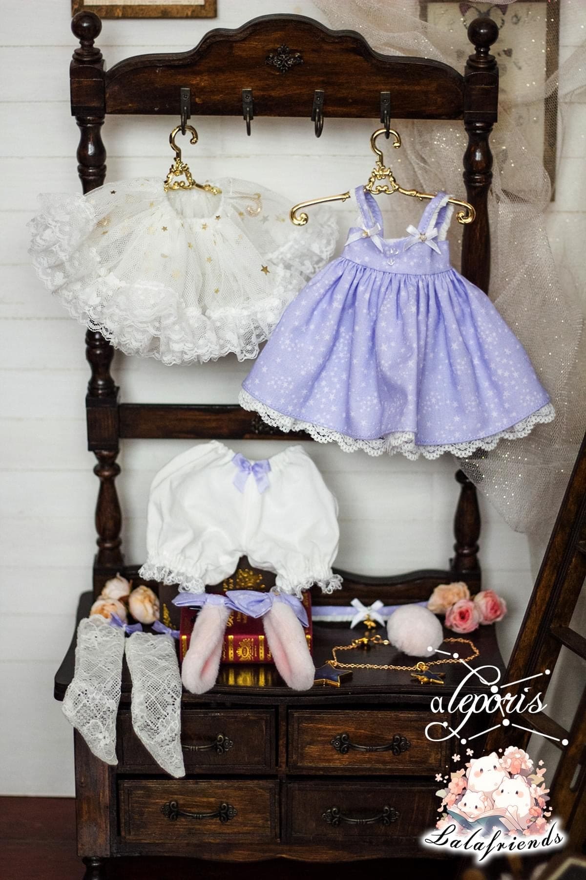 【Lala friends】a Leporis 4分服飾套組 / BJD 4分 MDD MSD 熊妹 iMda 4.3 - 紀物書館+JiWu Bookstore