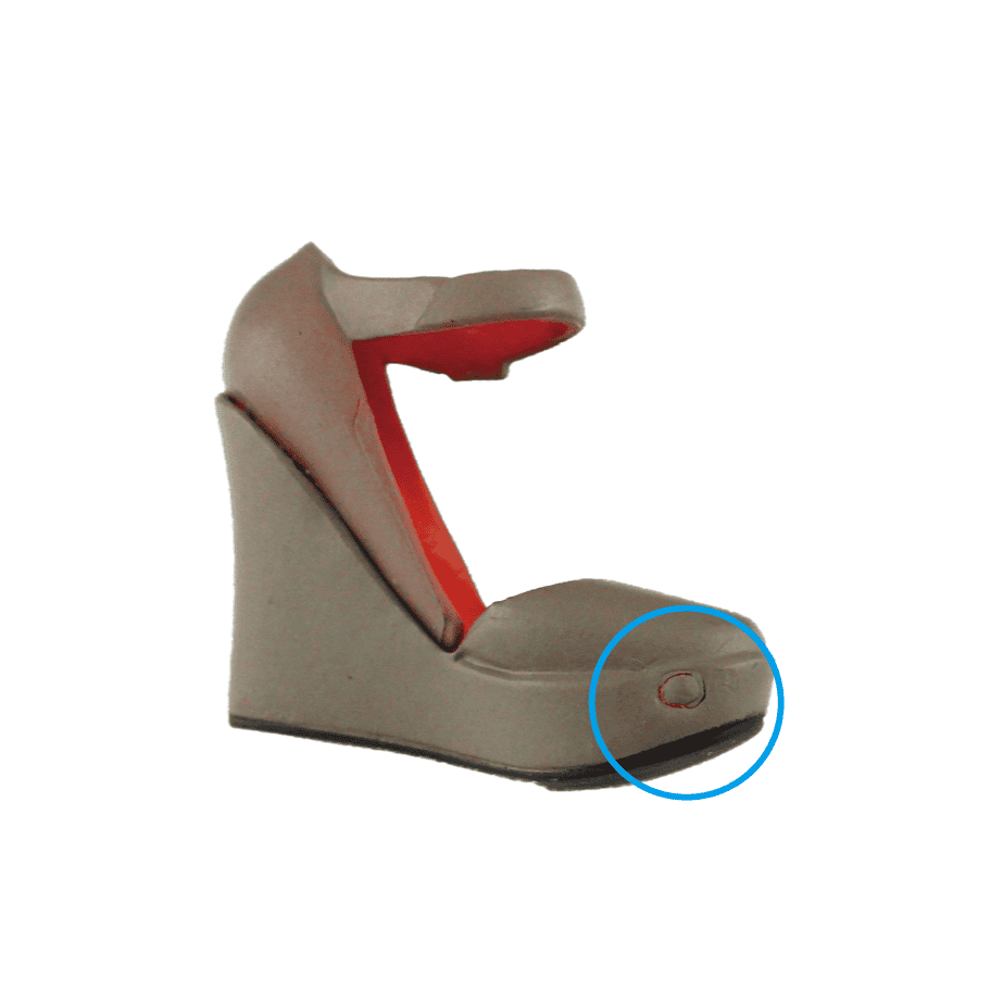 【Sekiguchi】楔型瑪莉珍鞋 膠鞋 / momoko barbie 芭比娃娃 - 紀物書館+JiWu Bookstore