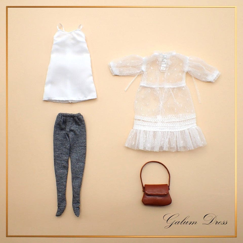 【Licca Castle】Galum Collection 5 點點網紗洋裝組 / 22cm Pureneemo OB22 ruruko