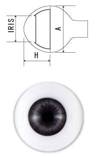 【PARABOX】擬真眼 壓克力娃眼 8mm / KUMUKUKU OB11