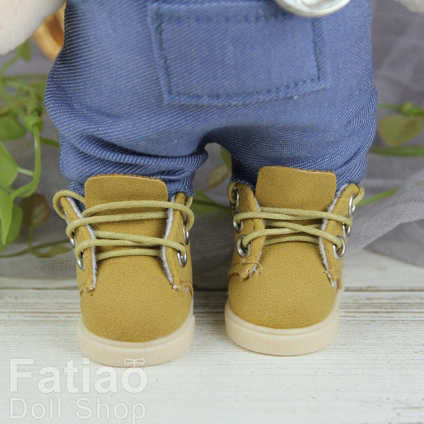 【Fataio Doll Shop】綁帶大頭皮鞋 多色 / 棉花娃 20cm