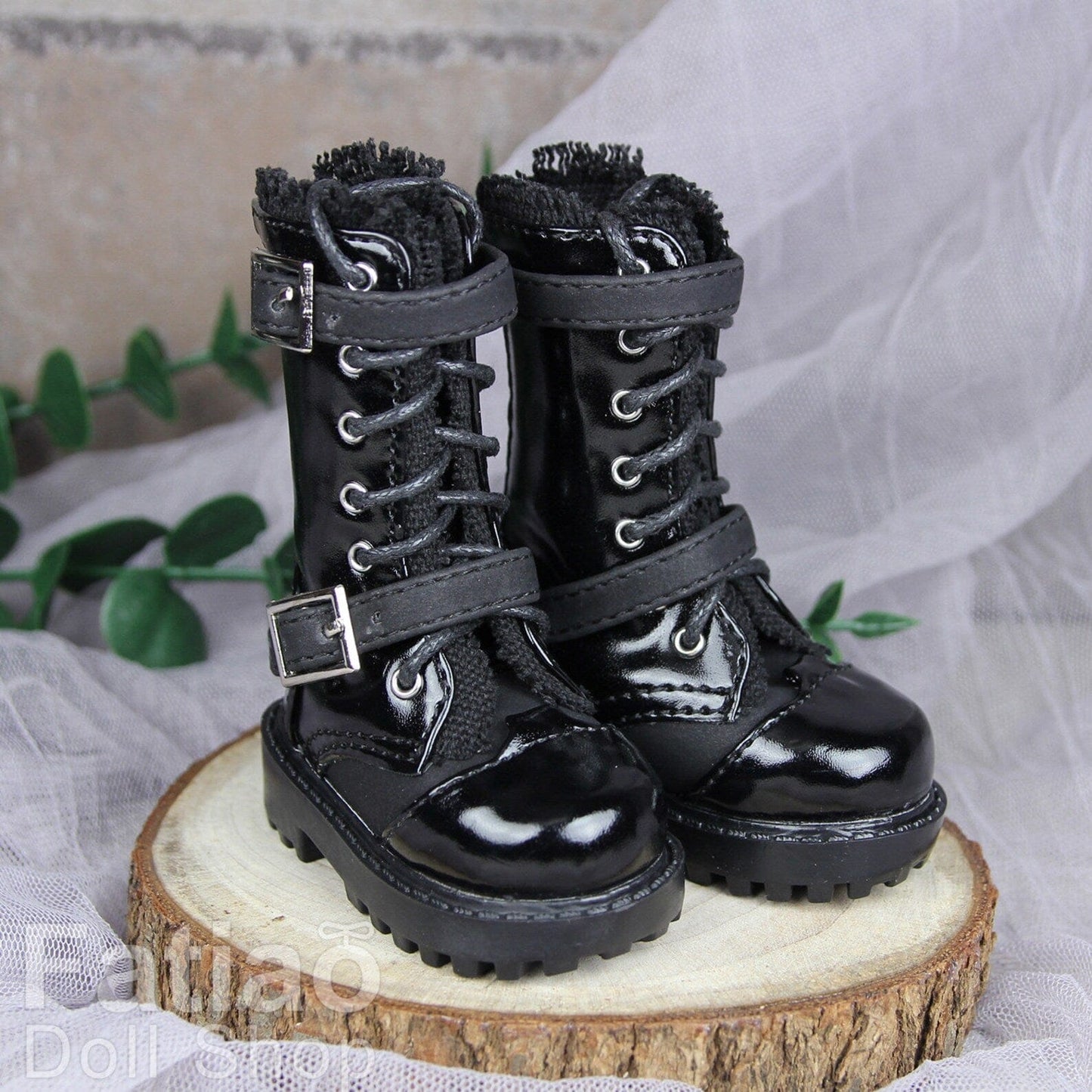 【Fatiao Doll Shop】環釦繫帶短靴 多色 BJD MSD MDD