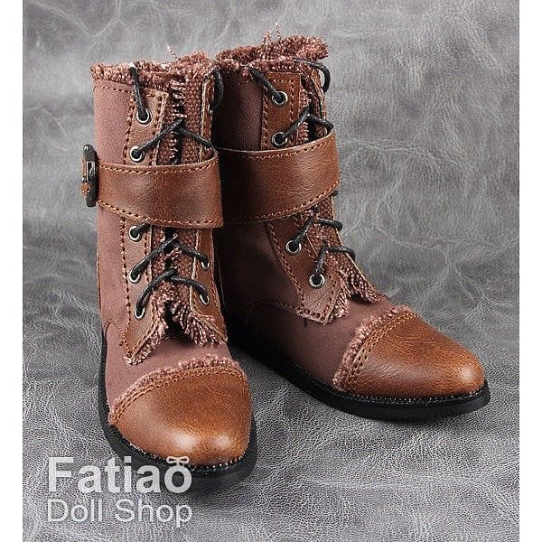 【Fatiao Doll Shop】毛邊尖頭短靴 多色 BJD SD BOY