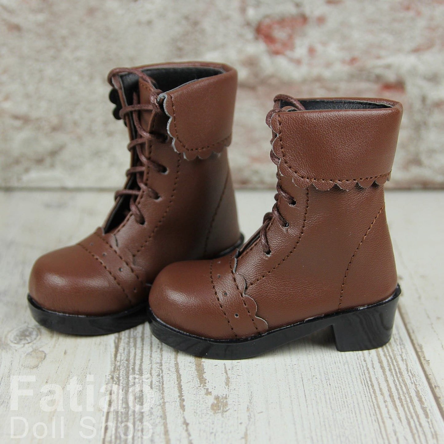 【Fatiao Doll Shop】翻領蕾絲短靴 多色 BJD SD DD