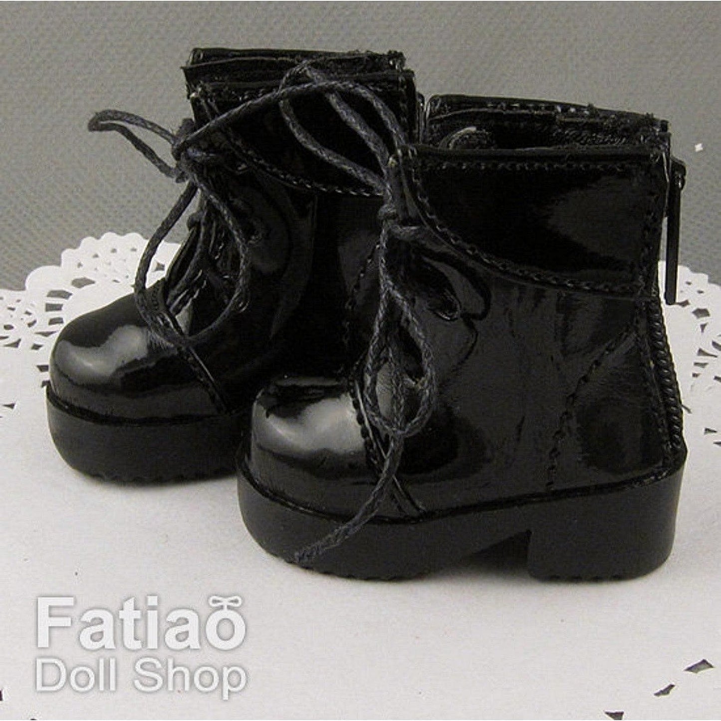 【Fatiao Doll Shop】翻領漆皮馬丁靴 BJD YoSD iMda