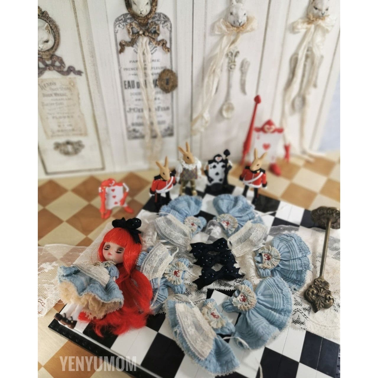 【Yenyumom】Alice Embroidery Dress Set / Petite Blythe