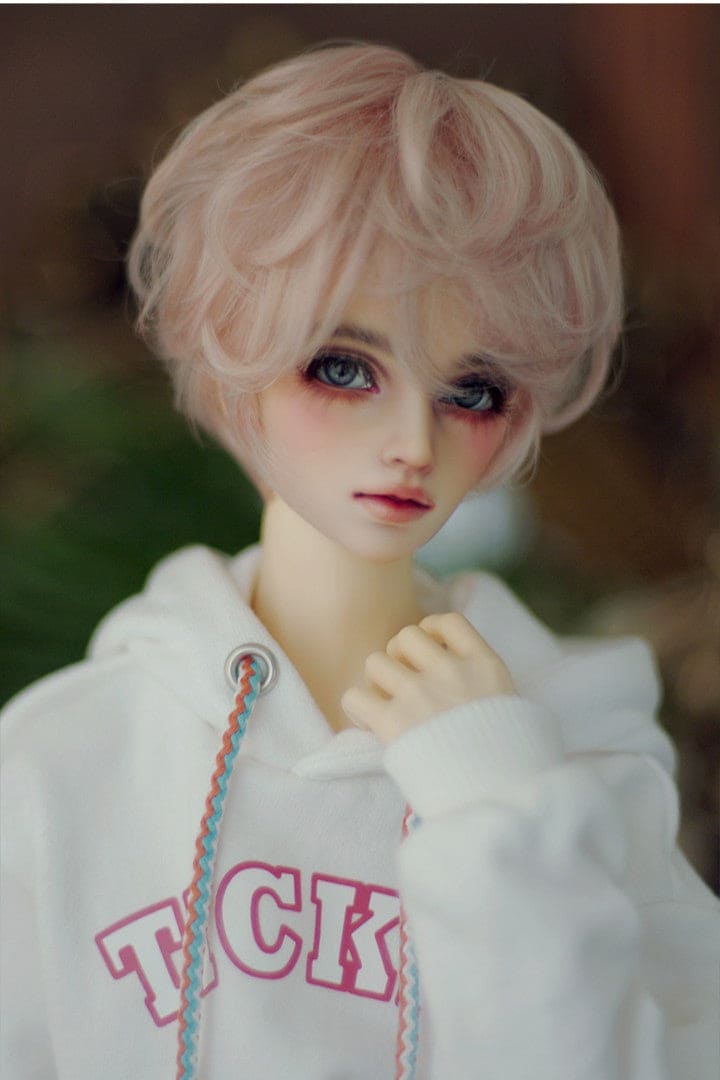 【HANNASU】HW-1066 娃用假髮 多色 / 8~9吋 BJD 1/3 Angel Philia - 紀物書館+JiWu Bookstore