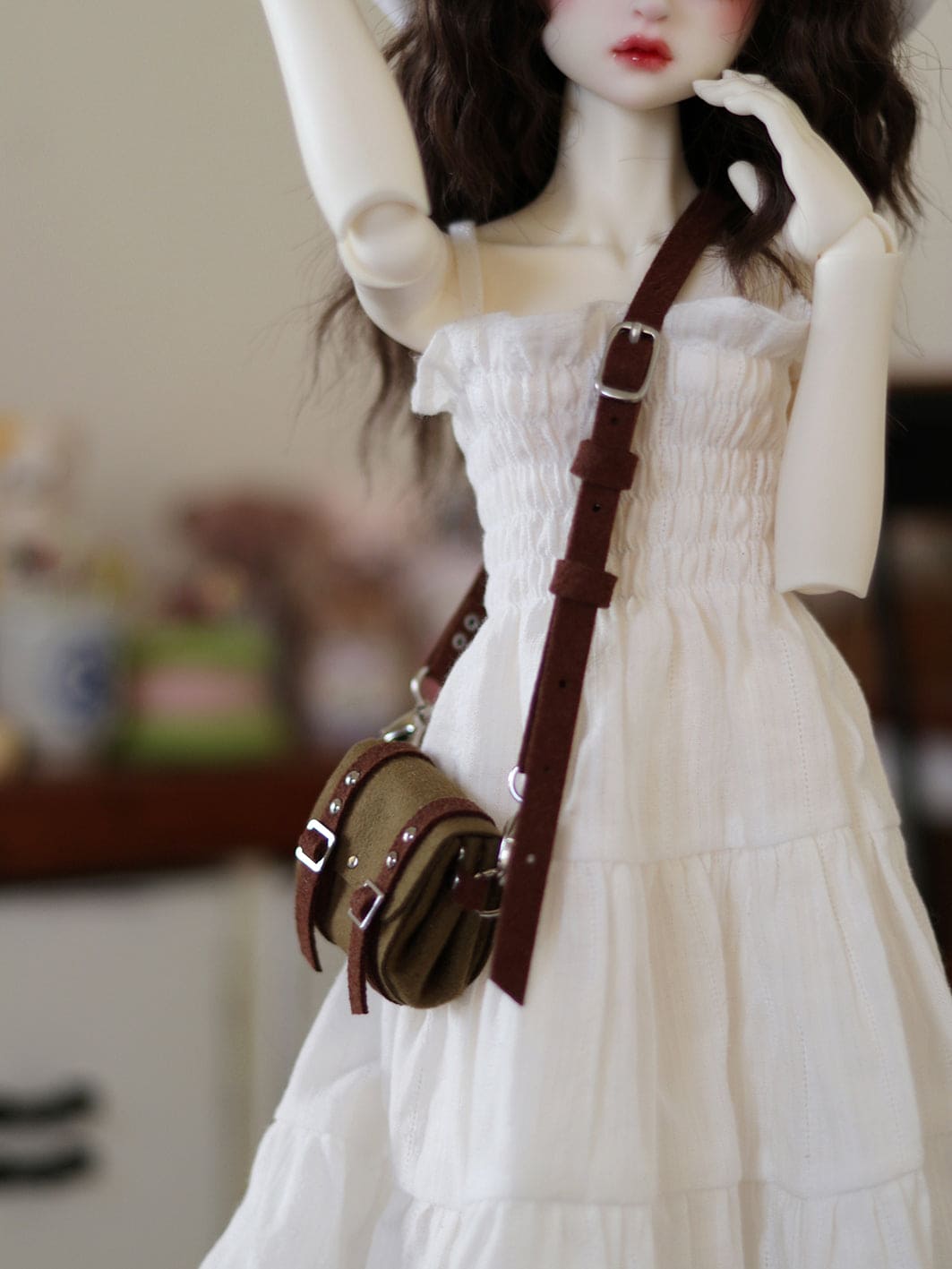 【1PinFun】雙帶肩背包 / BJD 1/4 MSD MDD AZO2 OB50 AngelPhilia momoko 六分之一男子 - 紀物書館+JiWu Bookstore