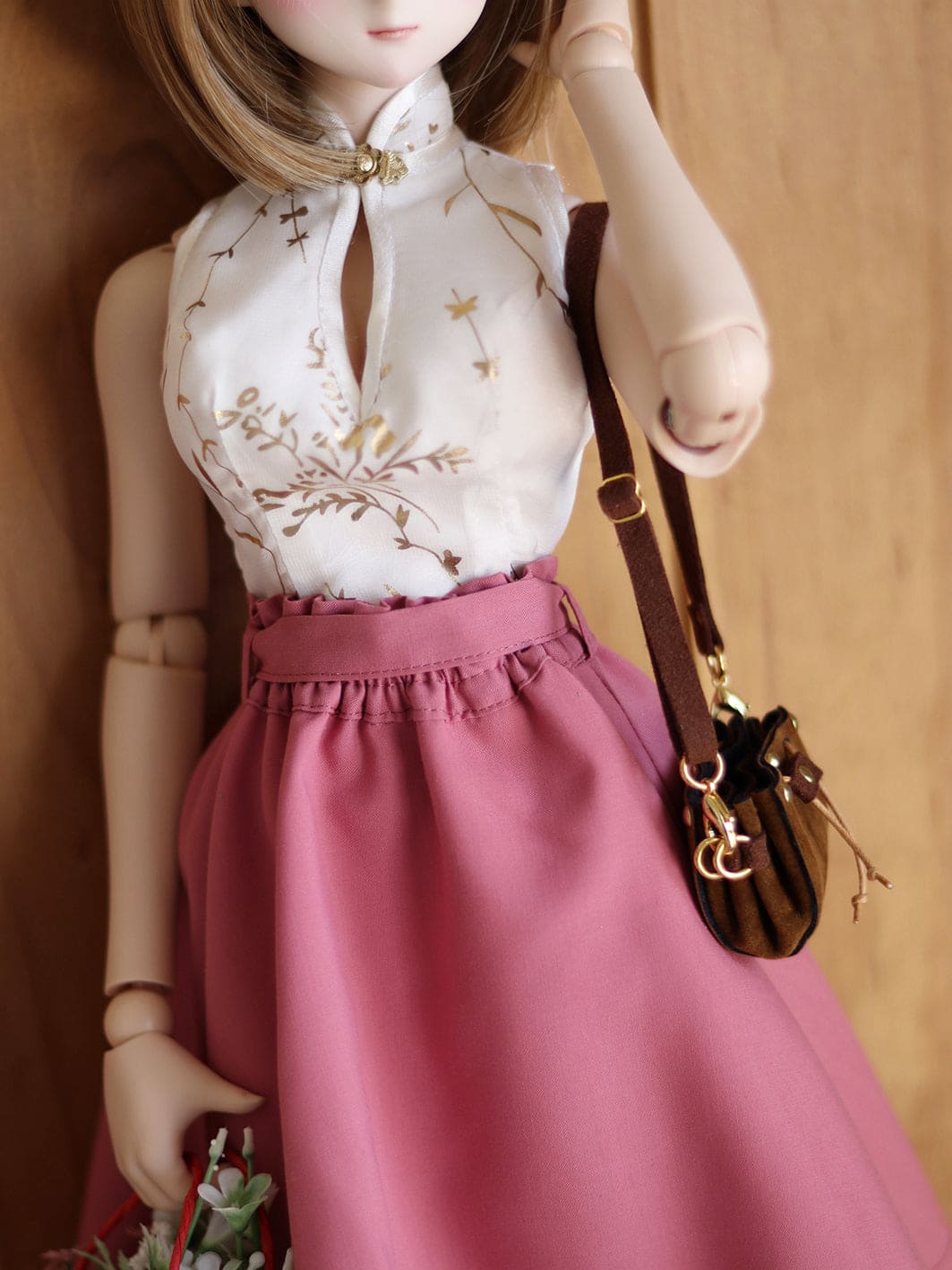 【1PinFun】束口肩背包 / BJD 1/3 1/4 MSD MDD AZO2 OB50 AngelPhilia DD momoko 六分之一男子 - 紀物書館+JiWu Bookstore