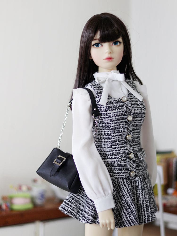 【1PinFun】肩包 黑色 / BJD 3分 SD DD OB50 AZONE AZO2 AngelPhilia