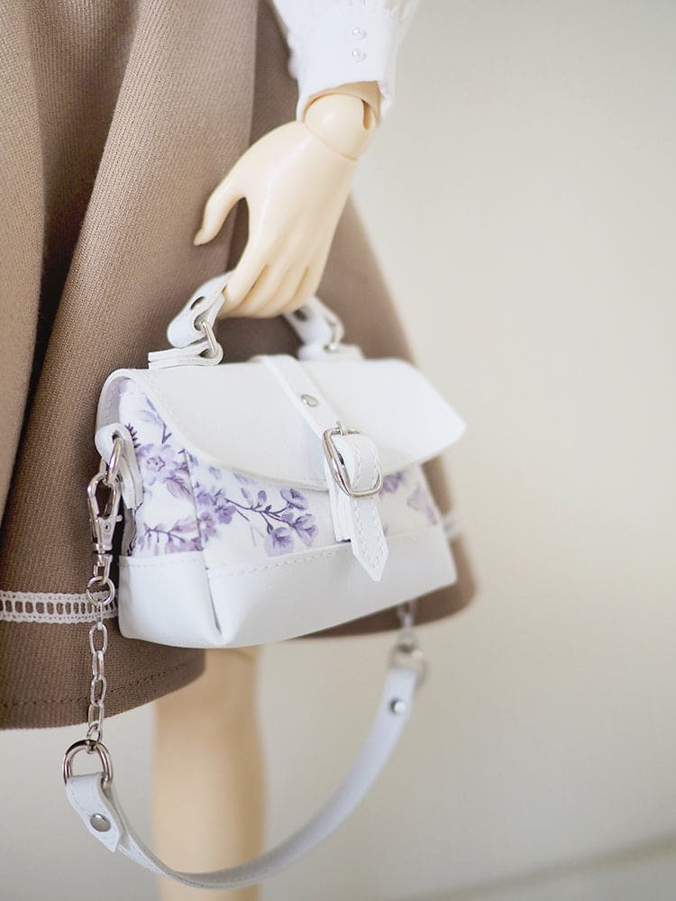 【1PinFun】Shoulder Bag Purple White Flower/BJD 3 Points SD DD OB50 AZONE AZO2 AngelPhilia