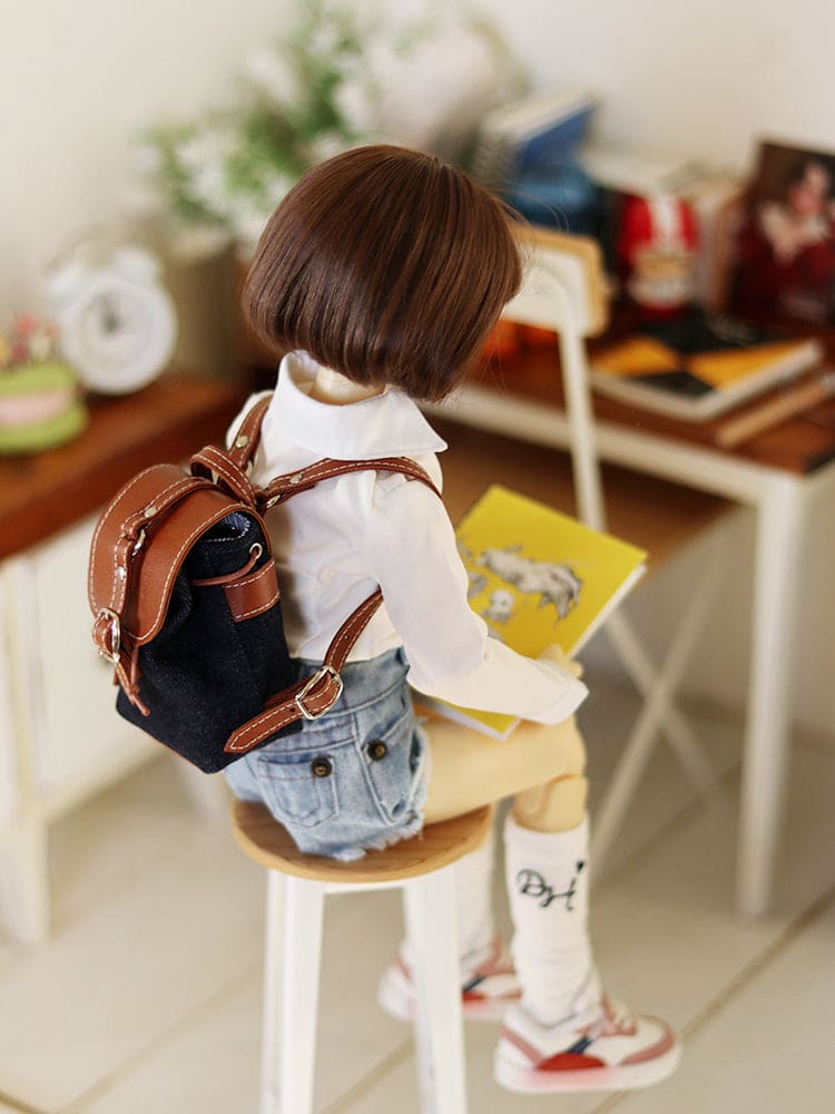 【1PinFun】Backpack Dark Blue Camel/BJD 3 points 4 points SD DD MDD OB50 AZONE AZO2 AngelPhilia