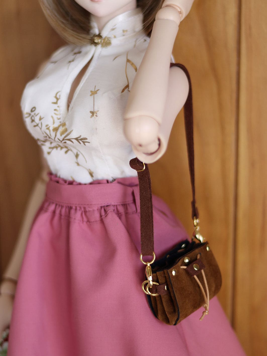 【1PinFun】束口肩背包 / BJD 1/3 1/4 MSD MDD AZO2 OB50 AngelPhilia DD momoko 六分之一男子 - 紀物書館+JiWu Bookstore