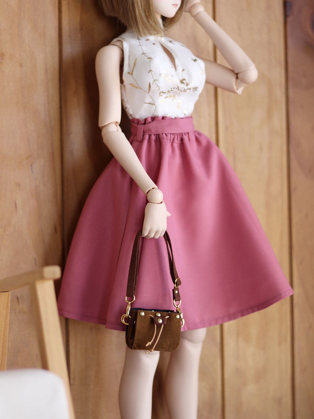 【1PinFun】束口肩背包 / BJD 1/3 1/4 MSD MDD AZO2 OB50 AngelPhilia DD momoko 六分之一男子 - 紀物書館+JiWu Bookstore