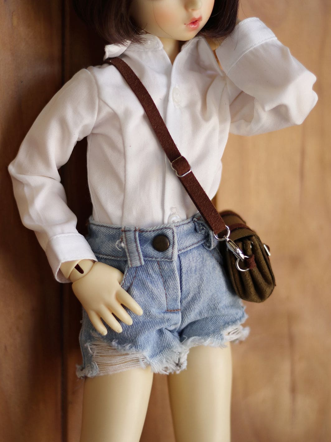 【1PinFun】雙帶肩背包 / BJD 1/4 MSD MDD AZO2 OB50 AngelPhilia momoko 六分之一男子 - 紀物書館+JiWu Bookstore
