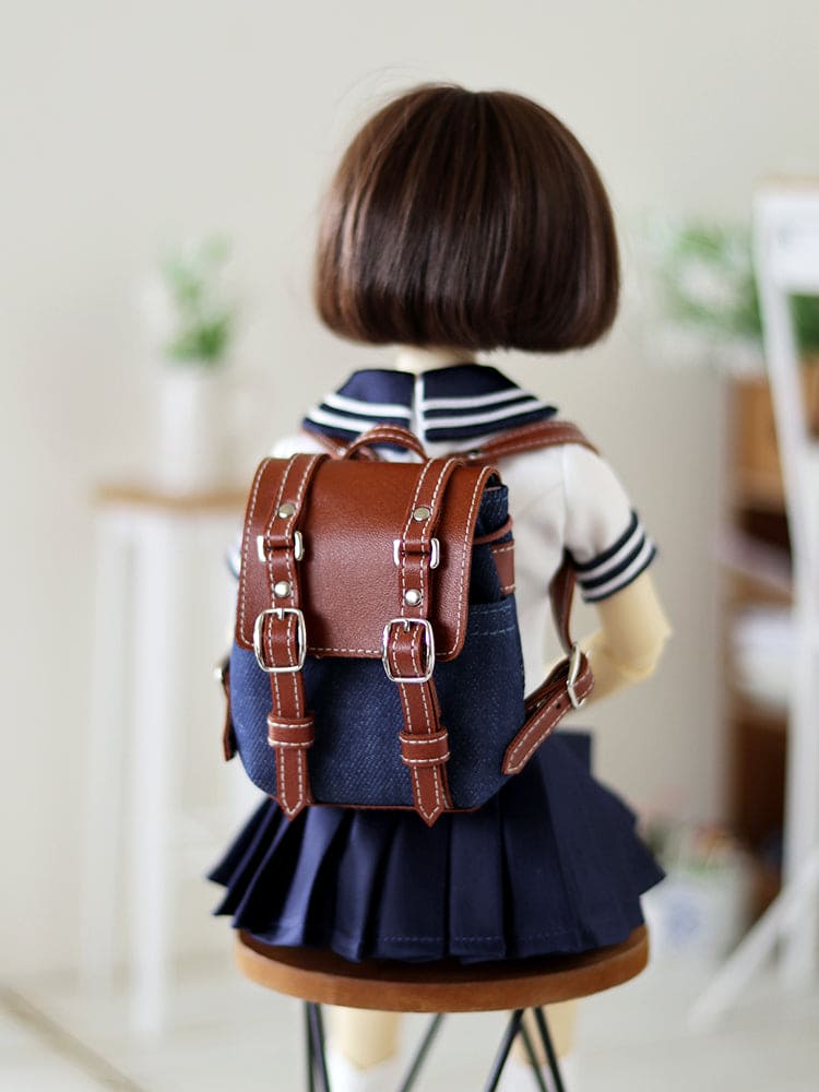 【1PinFun】Double strap backpack Blue Camel/BJD 3 points 4 points SD DD MDD OB50 AZONE AZO2 AngelPhilia