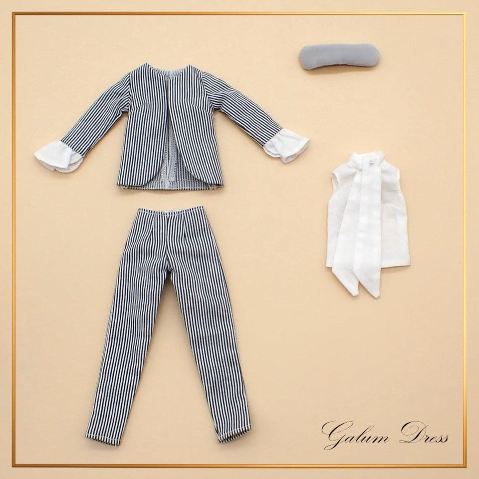 【Licca Castle】Galum Collection 25 條紋褲裝組 / 27cm momoko MISAKI Jenny