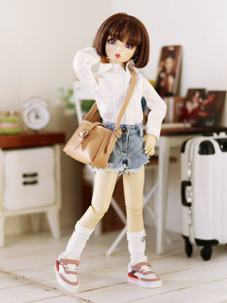 【1PinFun】Shoulder bag milk tea/BJD 3 minutes 4 minutes SD DD MDD OB50 AZONE AZO2 AngelPhilia