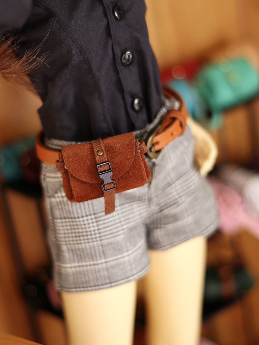 【1PinFun】肩背包 腰包 多色 / BJD 1/4 MSD MDD AZO2 OB50 AngelPhilia momoko 小布 莉卡 Azone 膠皮 1/6 - 紀物書館+JiWu Bookstore